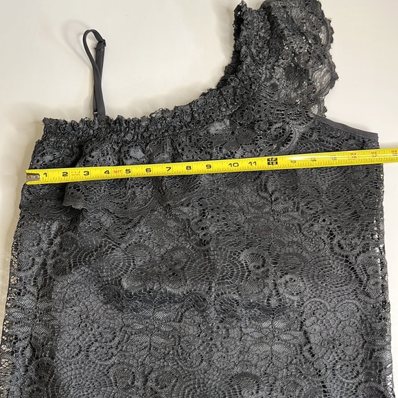 Maurices One Shoulder Lace Overlayed Top Size Small - Picture 9 of 11